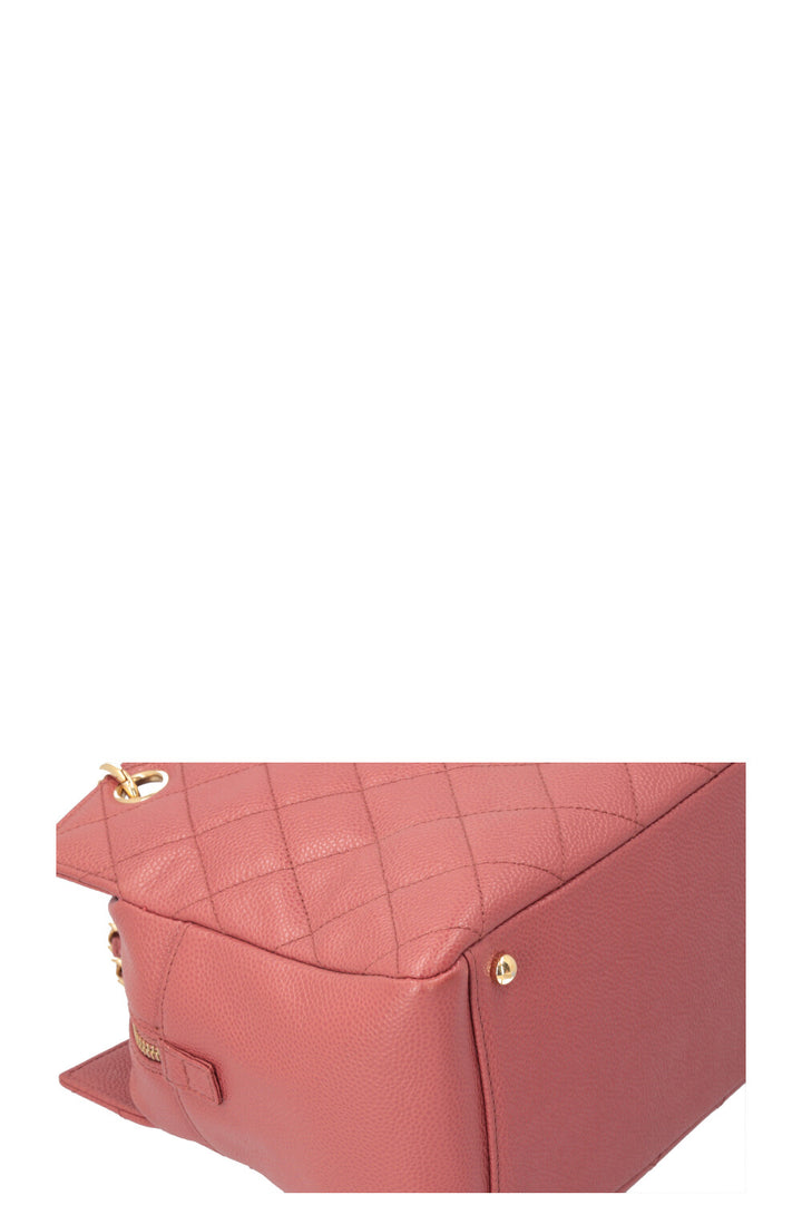 CHANEL Petite Timeless Tote Bag Raspberry Caviar