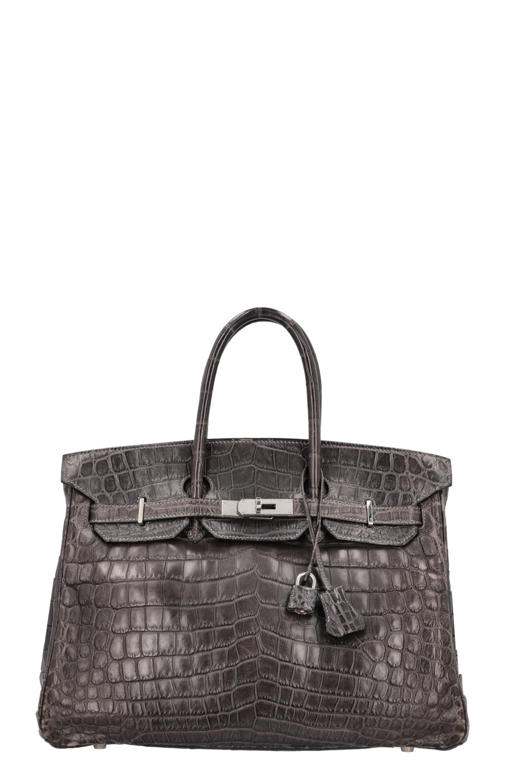 HERMÈS Birkin 35 Crocodile Niloticus Grey