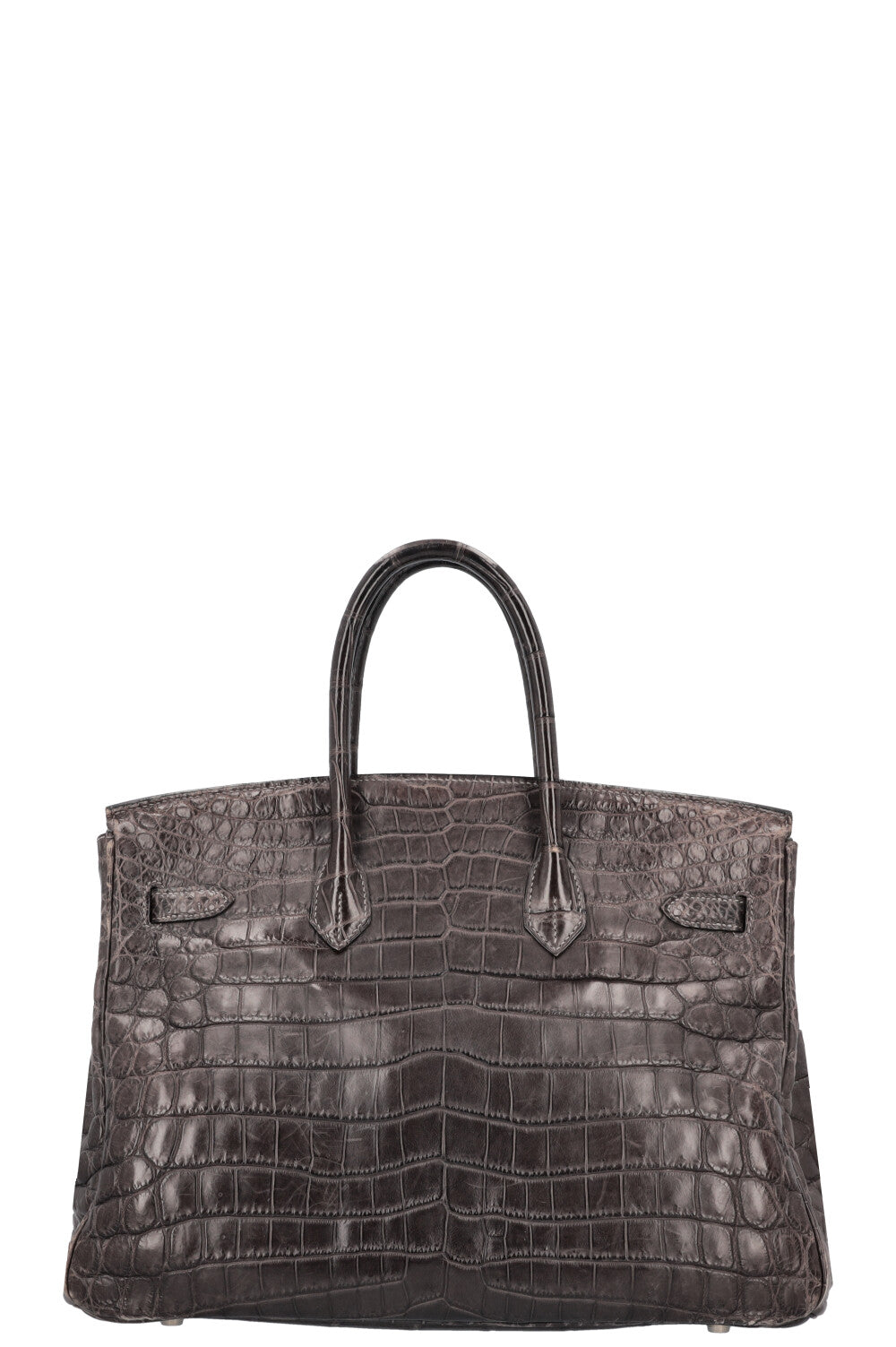 HERMÈS Birkin 35 Crocodile Niloticus Grey