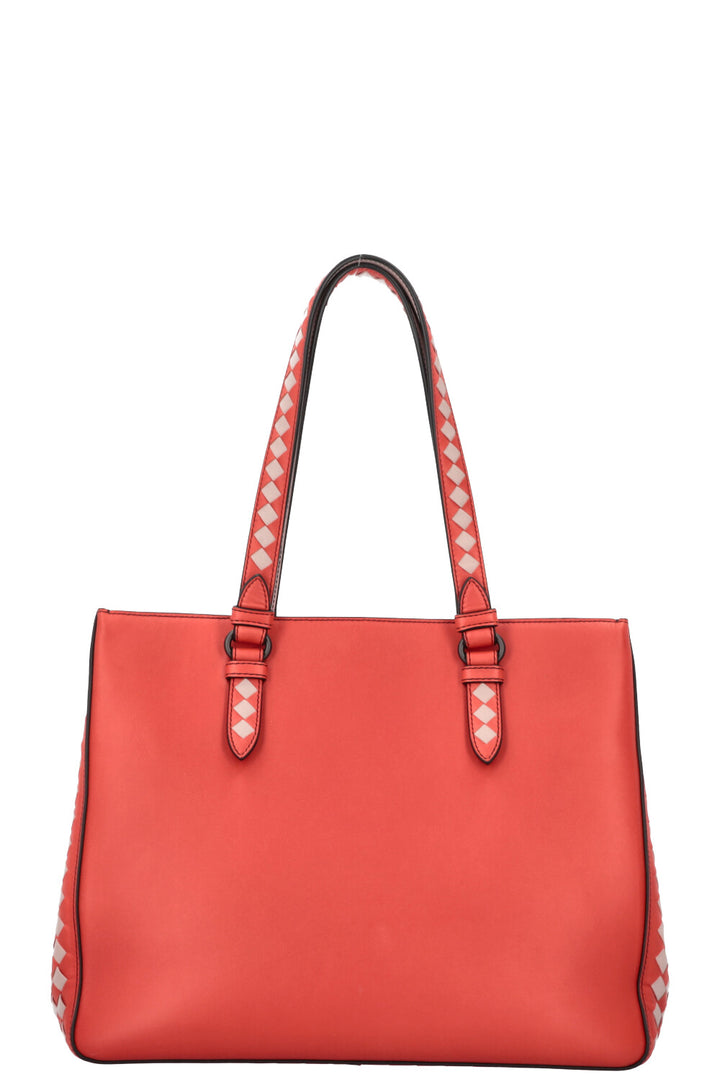 BOTTEGA VENETA Tote Bag Leather Red Pink