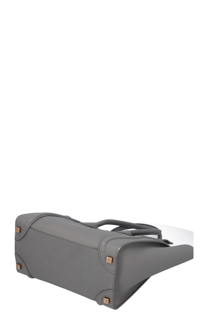 CÉLINE Micro Luggage Bag Leather Kohl