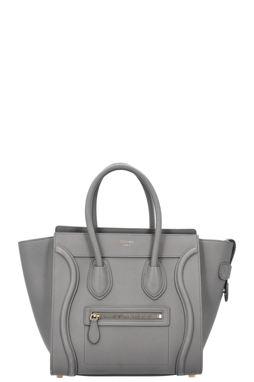 CÉLINE Micro Luggage Bag Leather Kohl