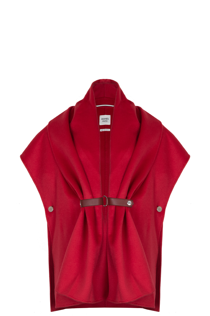 HERMÈS Cape Cashmere Rouge foil