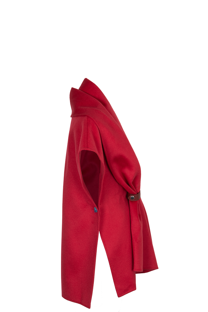 HERMÈS Cape Cashmere Rouge foil