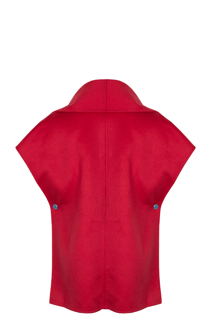 HERMÈS Cape Cashmere Rouge foil