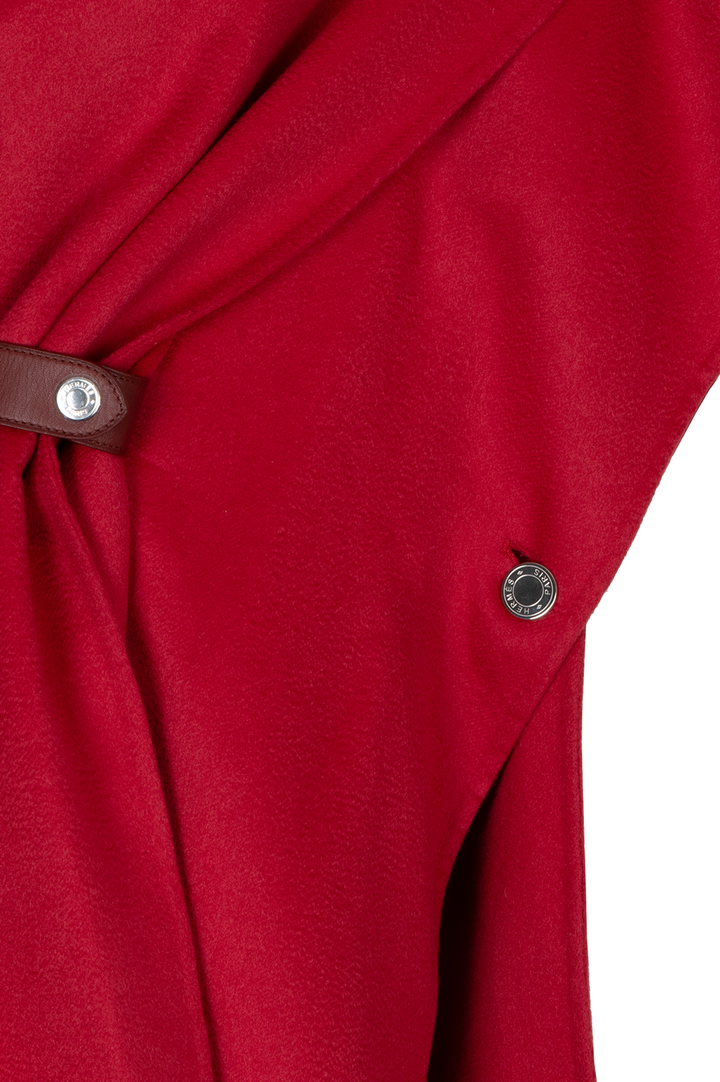 HERMÈS Cape Cashmere Rouge foil