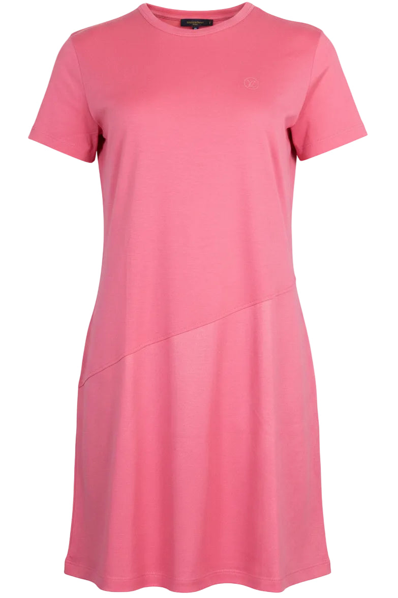 LOUIS VUITTON T-Shirt Dress Cotton Pink