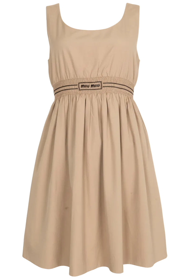 MIUMIU Mini Dress Beige