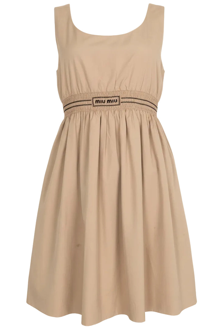 MIUMIU Mini Dress Beige