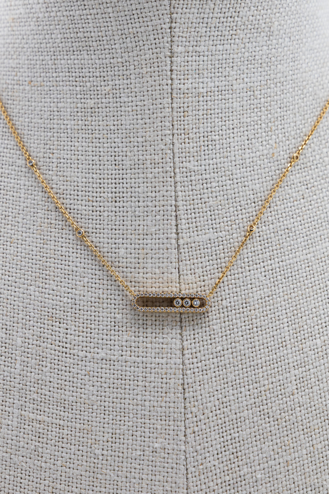 MESSIKA Baby Move Necklace 18K Yellow Gold