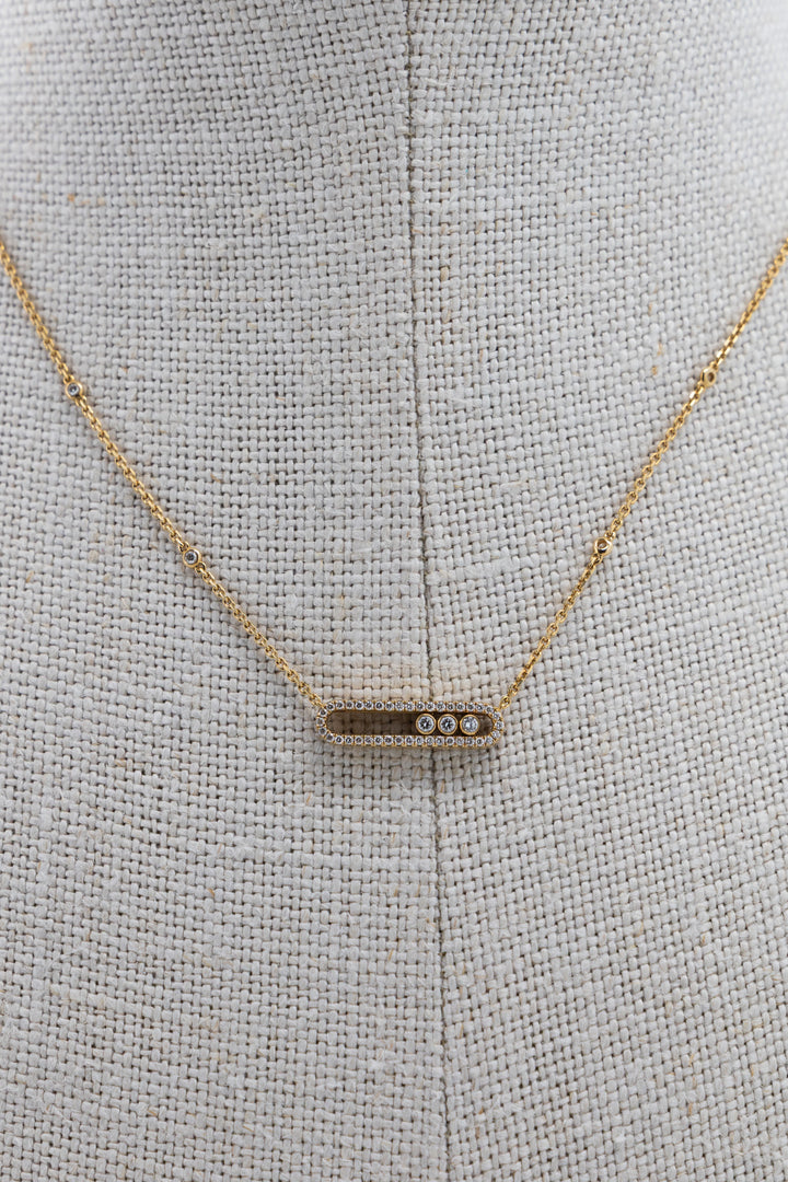 MESSIKA Baby Move Necklace 18K Yellow Gold