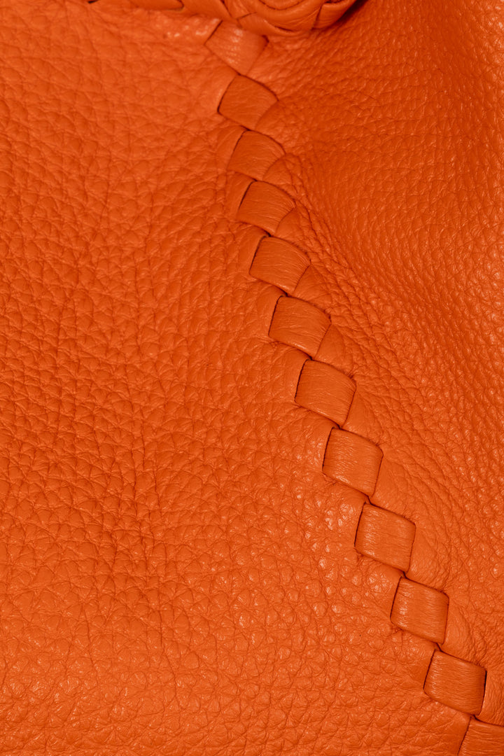 BOTTEGA VENETA Intrecciato Cervo Hobo Bag Orange