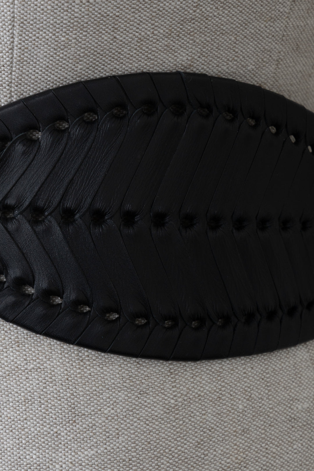 CHRISTIAN DIOR Braided 30 Montaigne Belt Leather Black