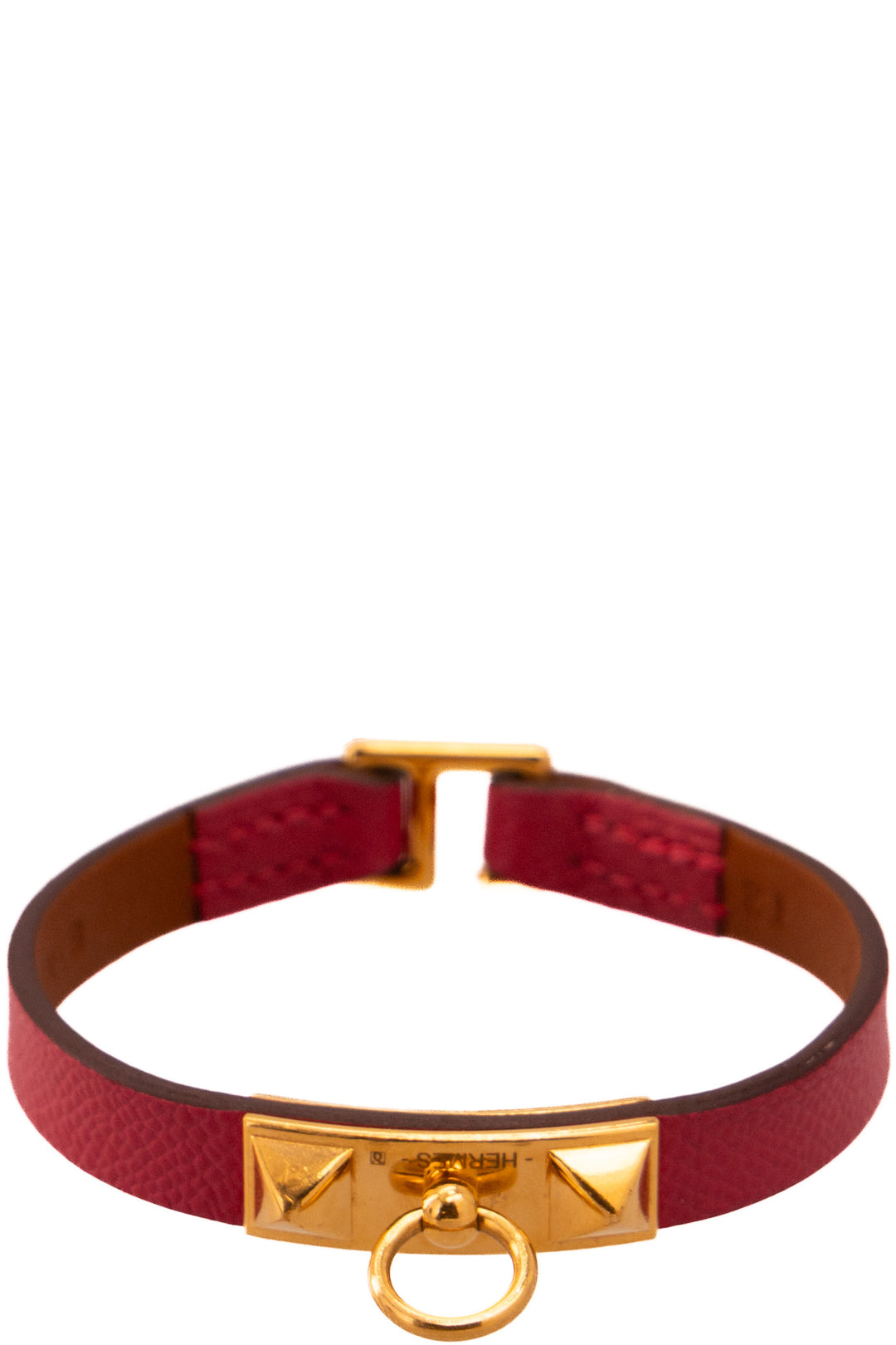 HERMÈS Bracelet Rivale Mini Rouge