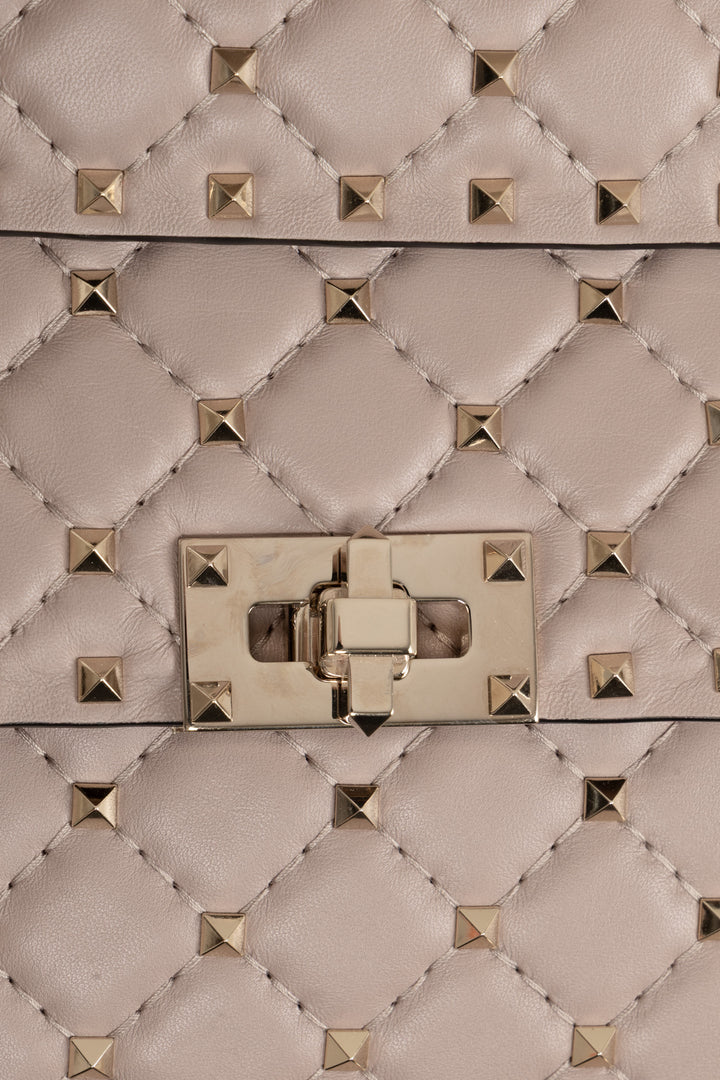 VALENTINO Rockstud Crossbody Bag Medium Nude