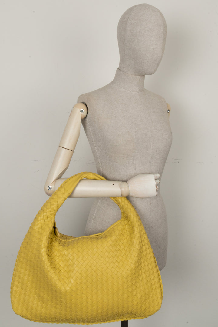 BOTTEGA VENETA Intrecciato Small Hobo Bag Yellow