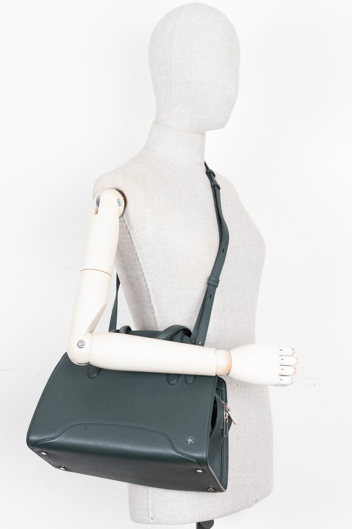 LORO PIANA Medium Sesia Hand Bag Moss Green