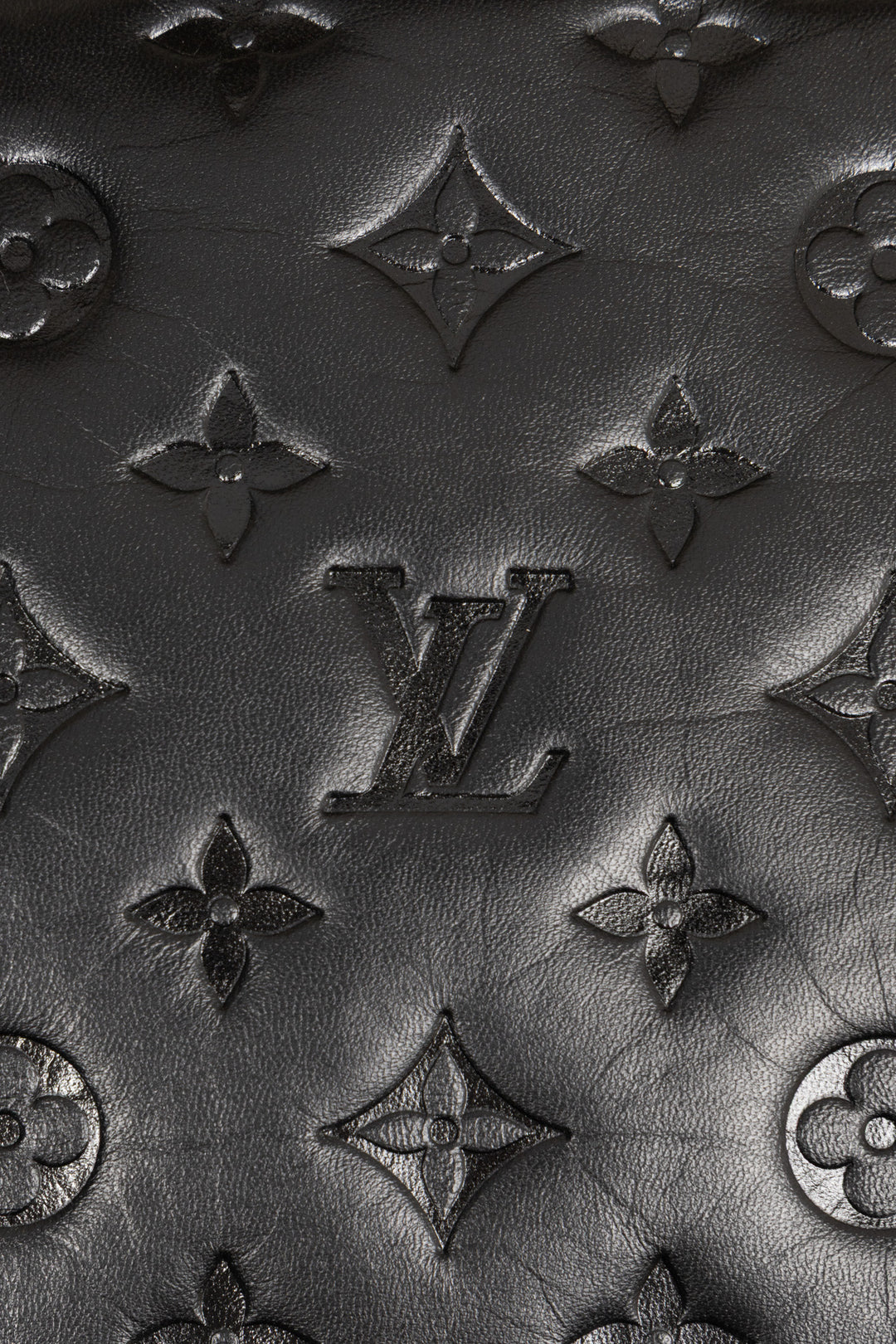 LOUIS VUITTON Coussin Bag PM Leather Black