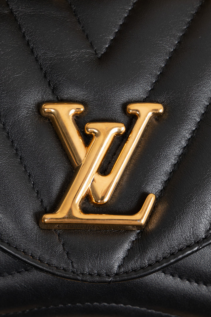 LOUIS VUITTON New Wave MM Crossbody Bag Black