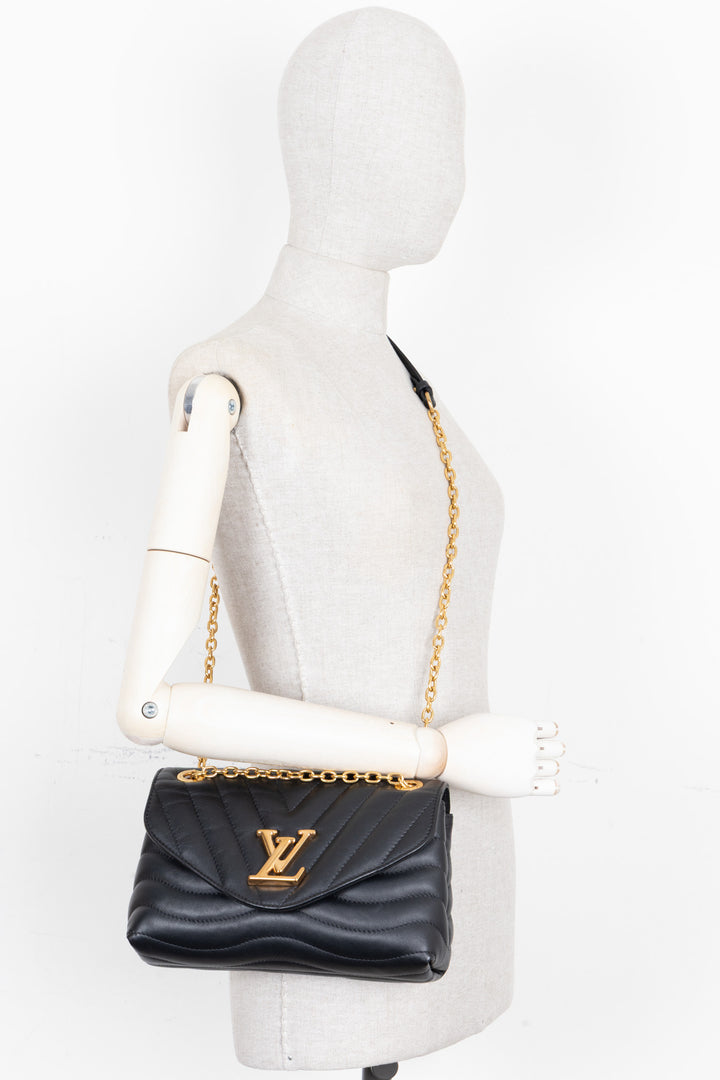 LOUIS VUITTON New Wave MM Crossbody Bag Black