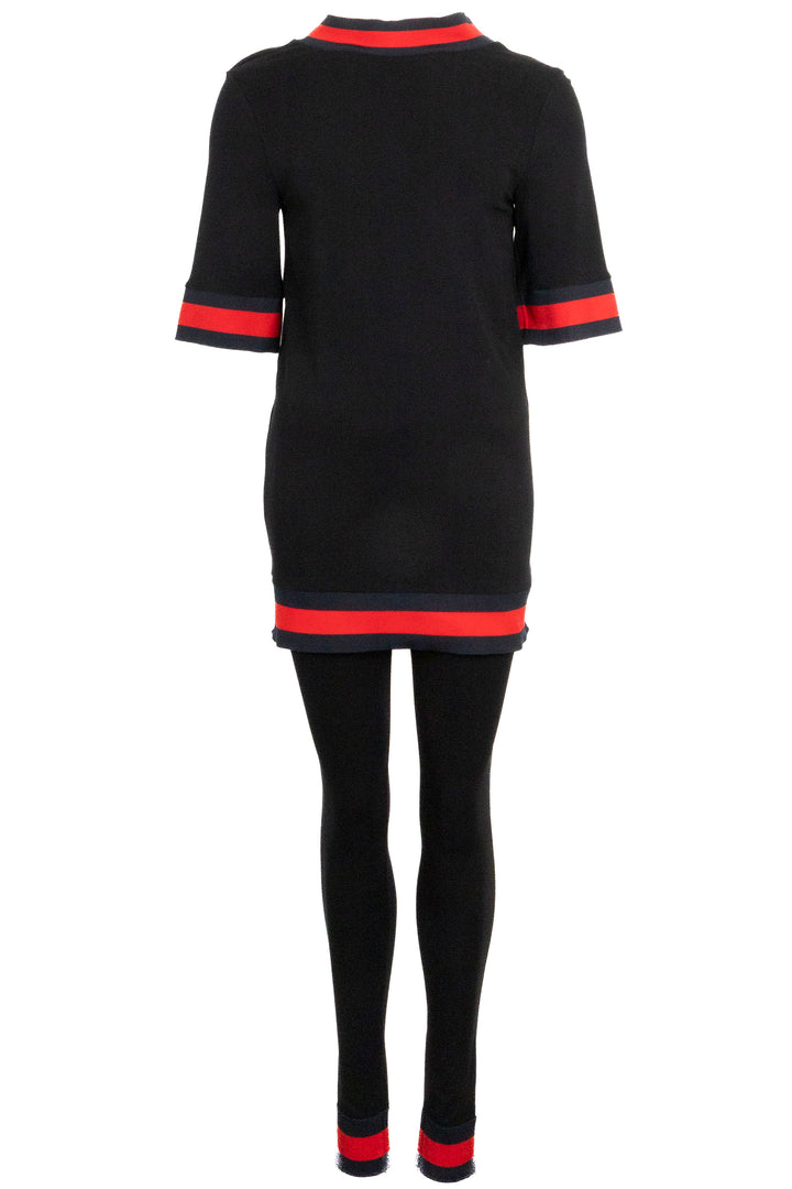GUCCI Webstripe deux pièces noir rouge marine