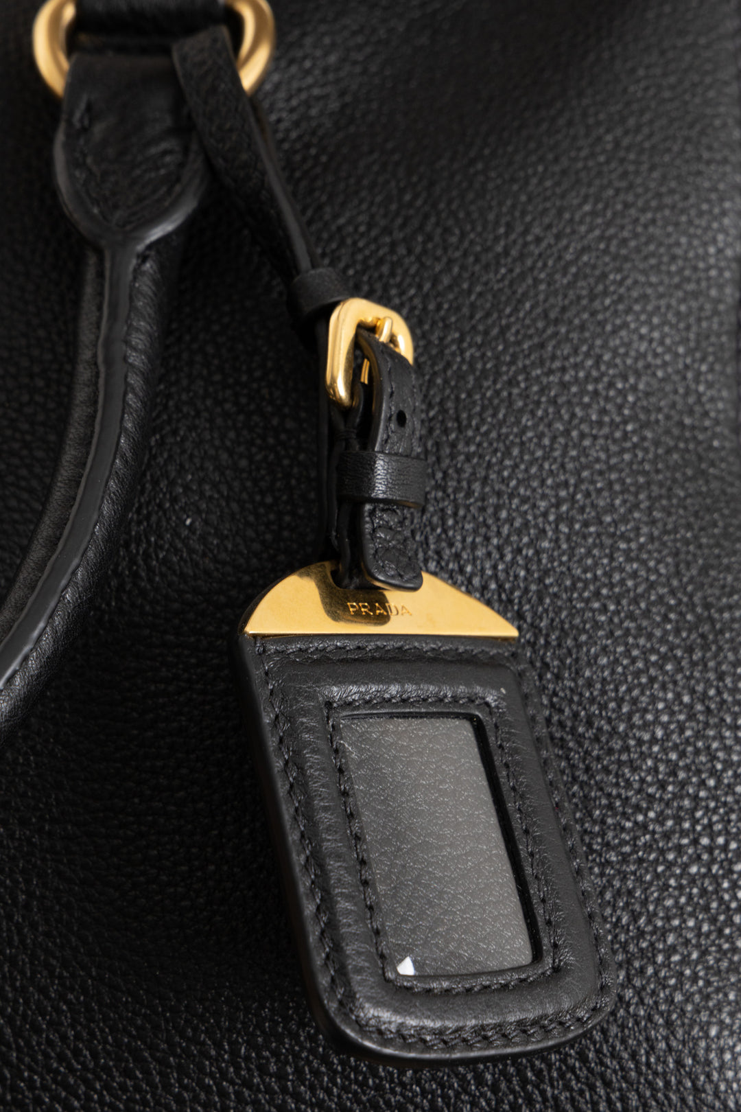 PRADA Phenix Bowling Bag Leather Black