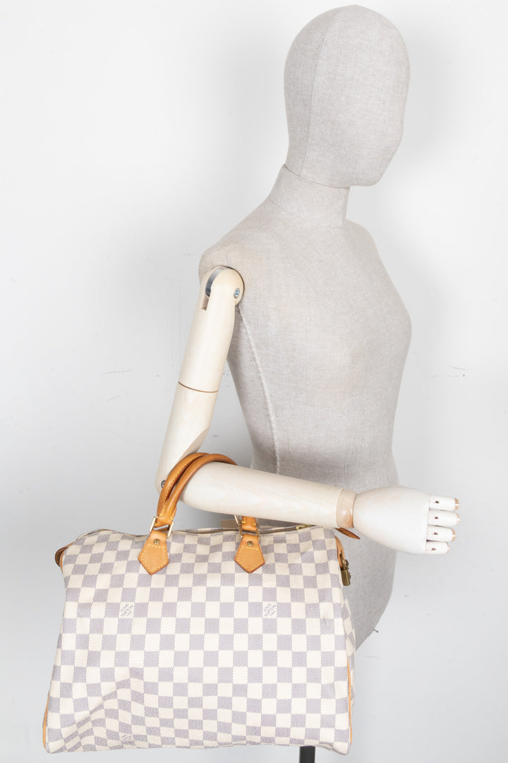 LOUIS VUITTON Speedy 35 Damier Azur