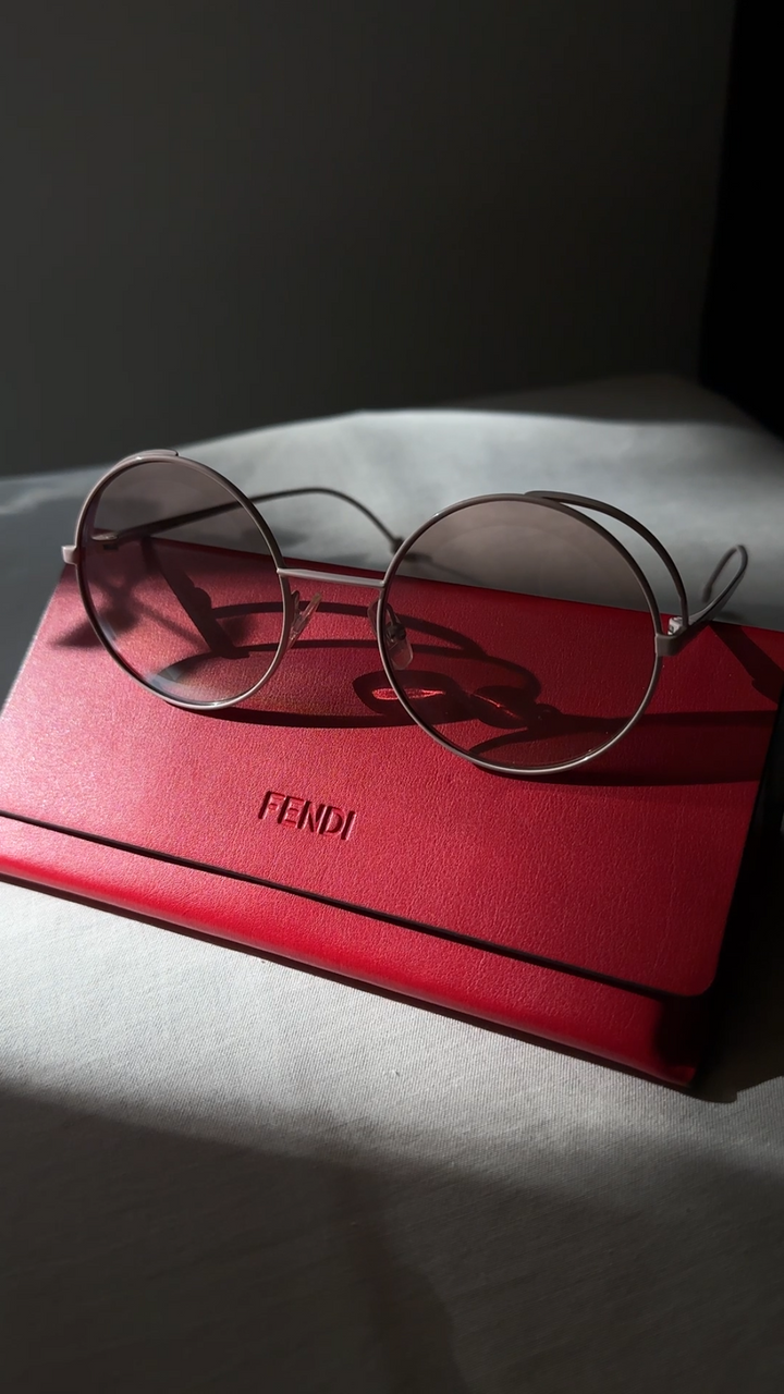 FENDI Round Sunglasses FF0343 Roses