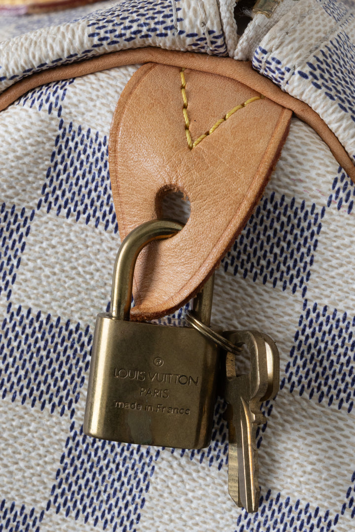 LOUIS VUITTON Speedy 35 Damier Azur