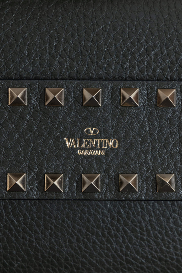 VALENTINO Rockstud Crossbody Flap Bag Green