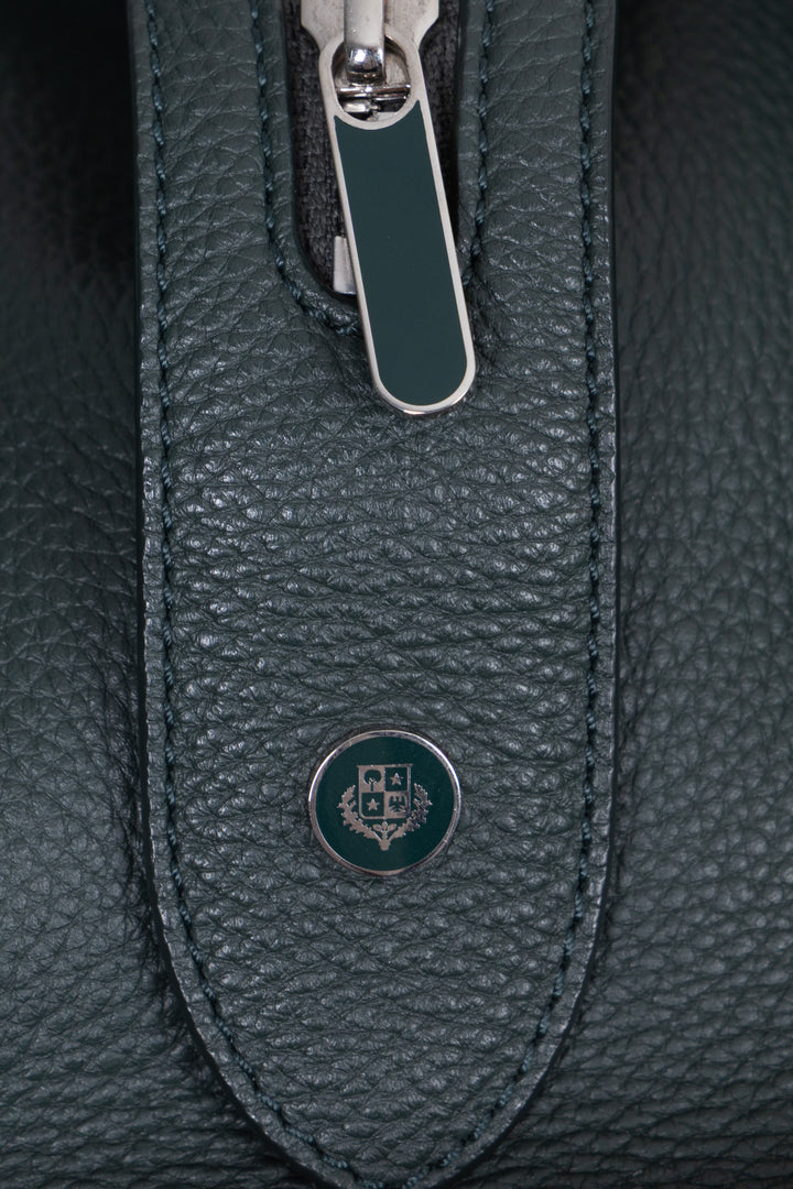 LORO PIANA Medium Sesia Hand Bag Moss Green