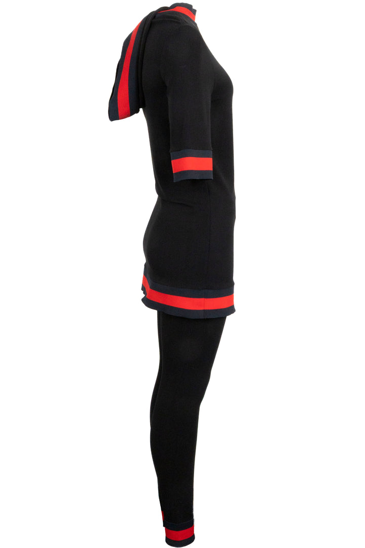 GUCCI Webstripe deux pièces noir rouge marine