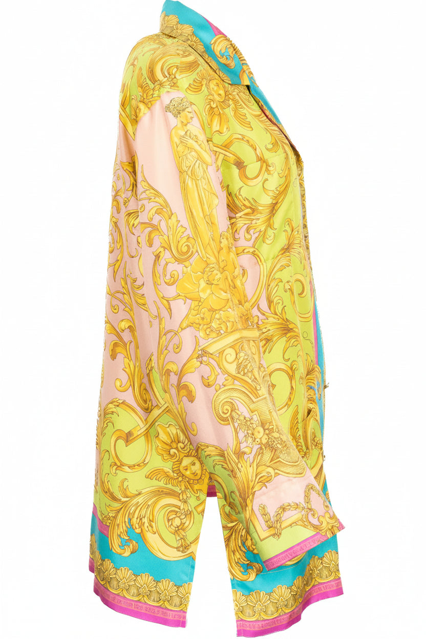 VERSACE Printed Shirt Silk Multicolor