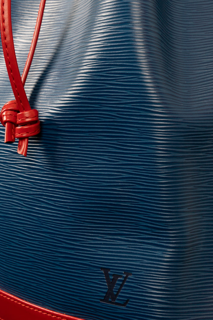 LOUIS VUITTON Grand Sac Noé Epi Tricolor Blue Red Green