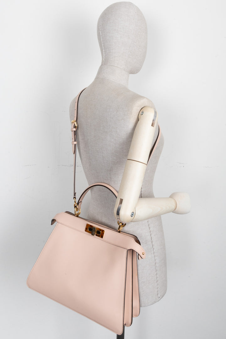FENDI Peekaboo ISeeU Bag Medium Selleria Blush