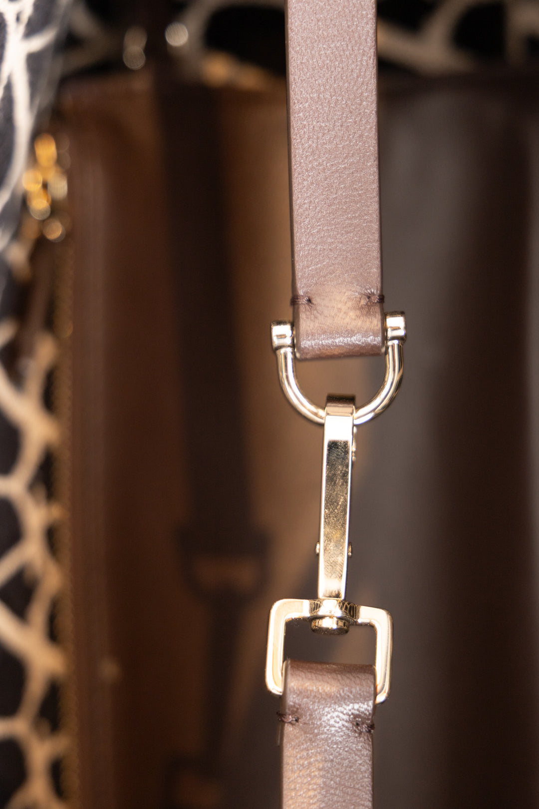VALENTINO V Logo Tote Bag Brown