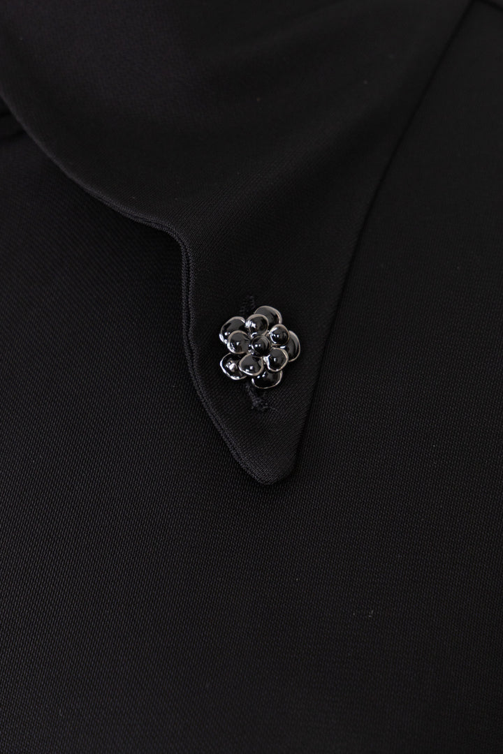 CHANEL Sleeveless Shirt Black