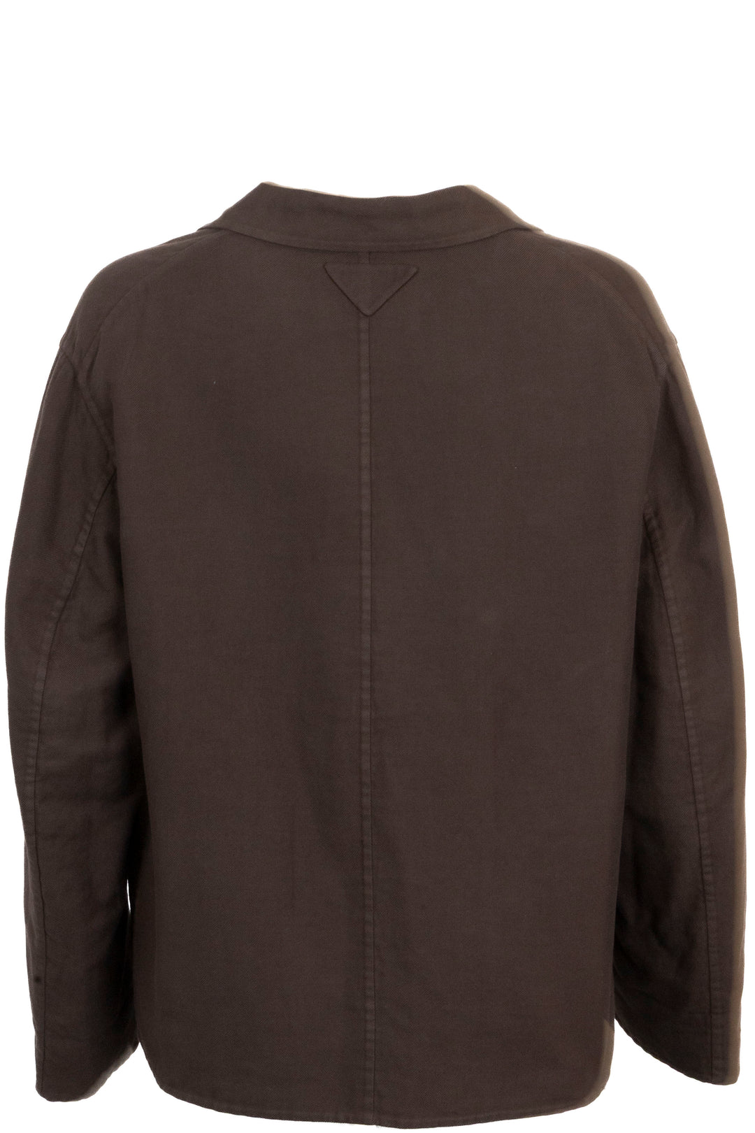 PRADA 2024 Single Breasted Blazer Cotton Ebony
