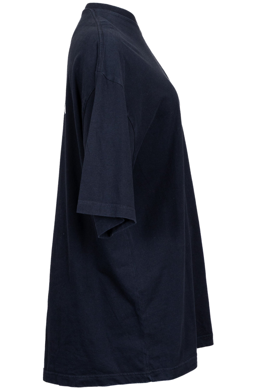 BALENCIAGA T-Shirt Asymmetric Sleeves Cotton Black