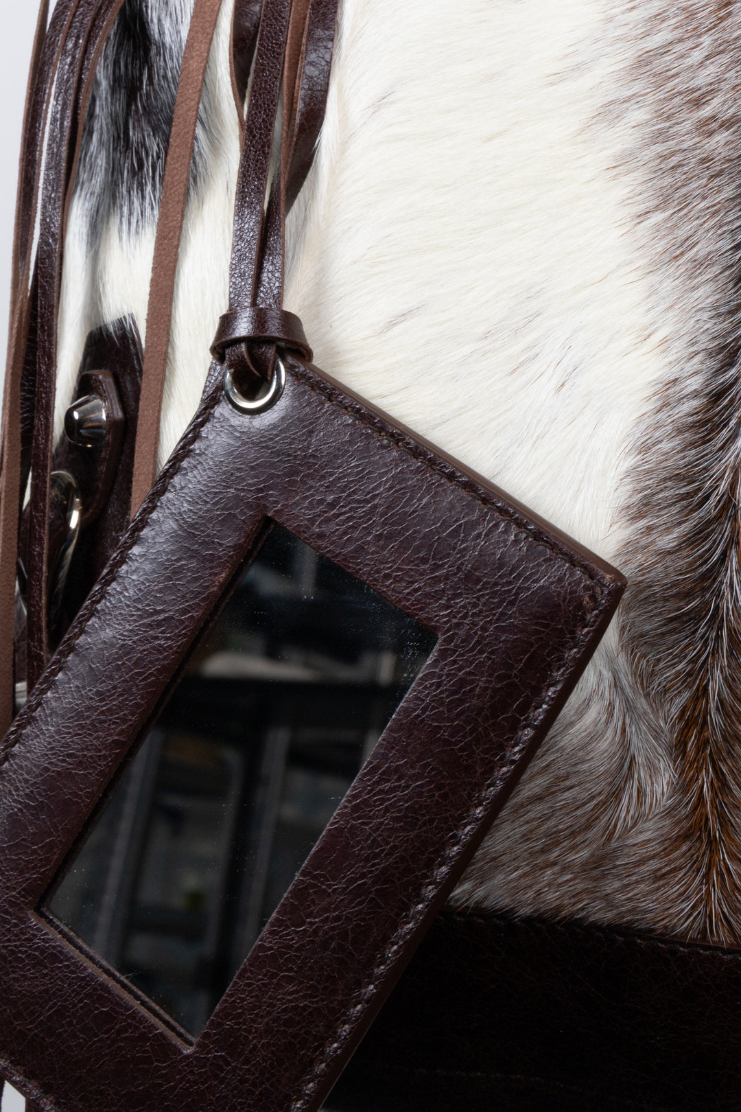 BALENCIAGA City Fur Hobo Bag