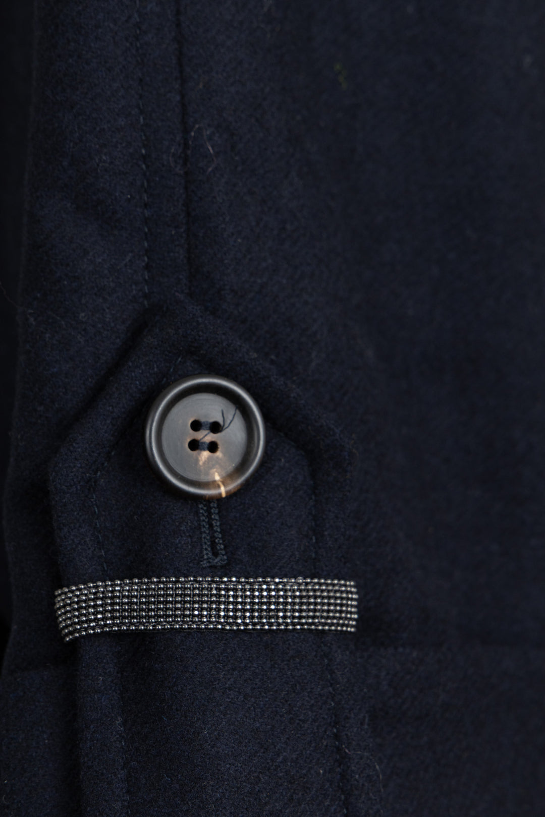 BRUNELLO CUCINELLI Manteau croisé en laine marine