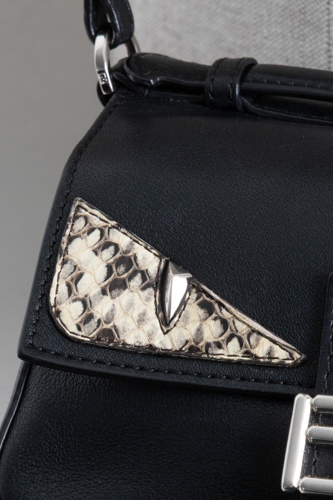 FENDI Micro Double Baguette Bag Black