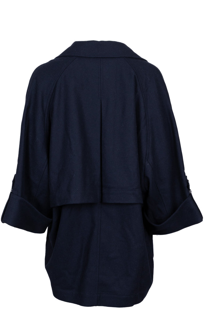 BRUNELLO CUCINELLI Manteau croisé en laine marine
