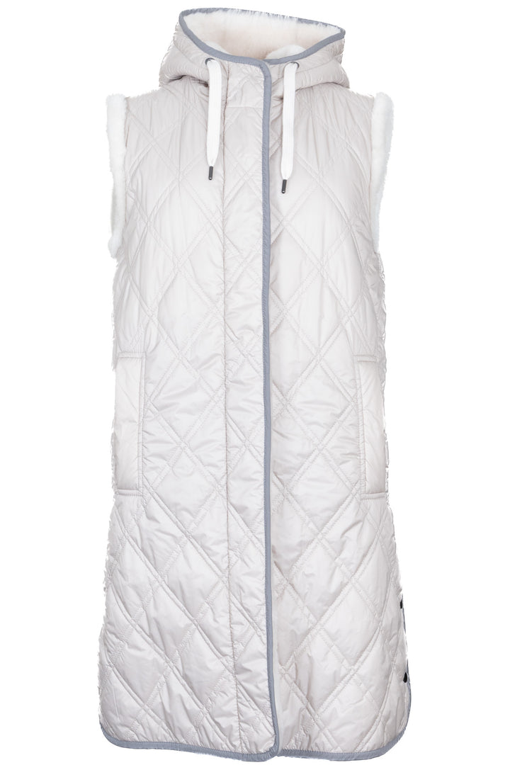 BRUNELLO CUCINELLI Reversible Long Vest Shearling Beige