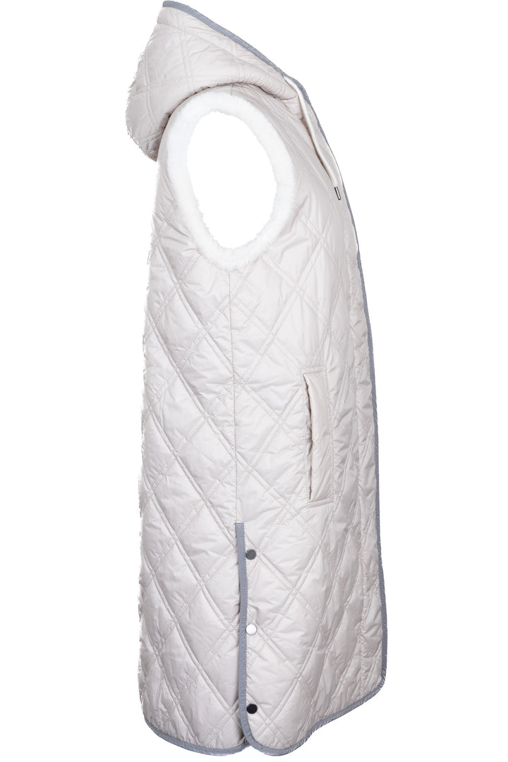 BRUNELLO CUCINELLI Reversible Long Vest Shearling Beige