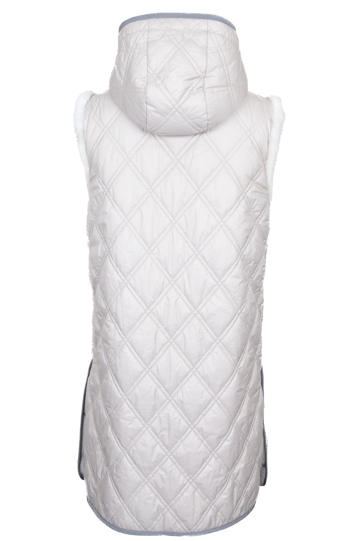 BRUNELLO CUCINELLI Reversible Long Vest Shearling Beige