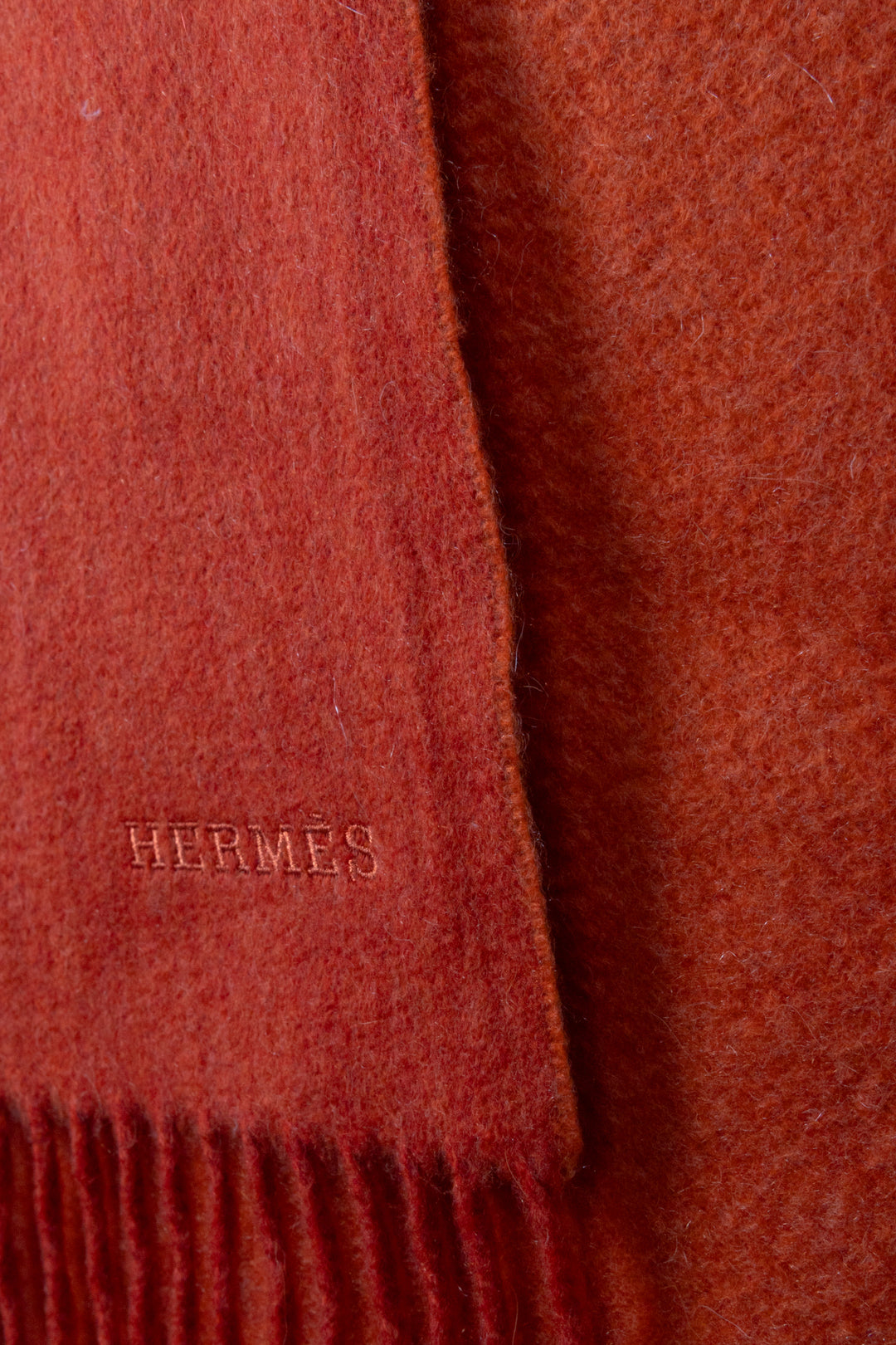 Écharpe HERMÈS Cachemire Orange