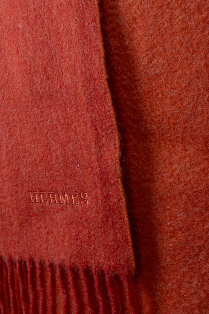 Écharpe HERMÈS Cachemire Orange