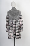 CHANEL Boucle Tweed Coat Black & White FW2010