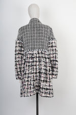 CHANEL Boucle Tweed Coat Black & White FW2010